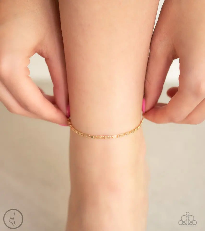 Paparazzi Accessories ❋Sun-Kissed Radiance - Gold Anklet❋ Flat Rate Ship $4.50❋ - Image #2