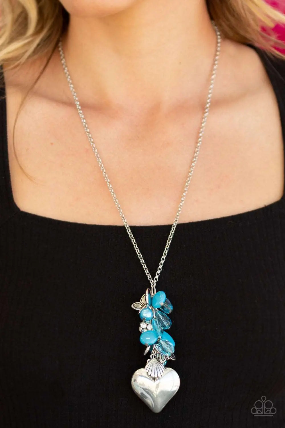 Paparazzi Accessories ✽ Beach Buzz - Blue Necklace✽Flat Rate Ship $4.50✽