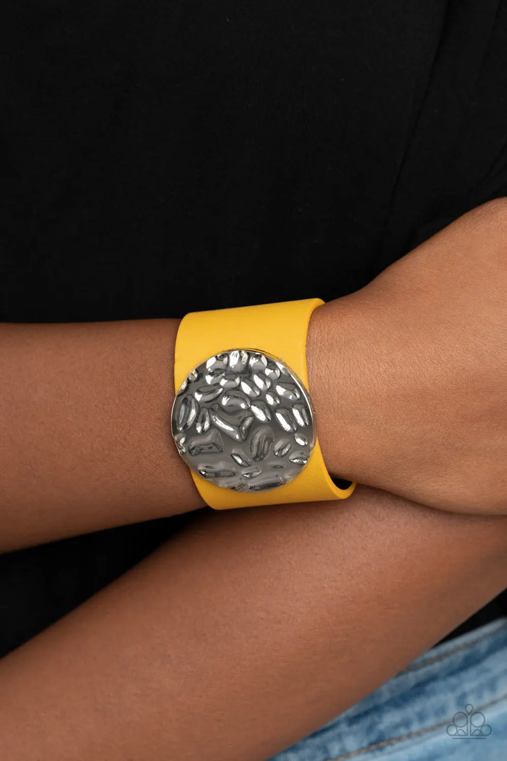 Paparazzi Accessories ✽ The Future Looks Bright - Yellow Bracelet✽Flat Rate Ship $4.50✽ - Image #2