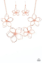 Load image into Gallery viewer, brought-to-you-by-blingflingbykat-flower-garden-fashionista-copper-necklace-paparazzi-accessories-