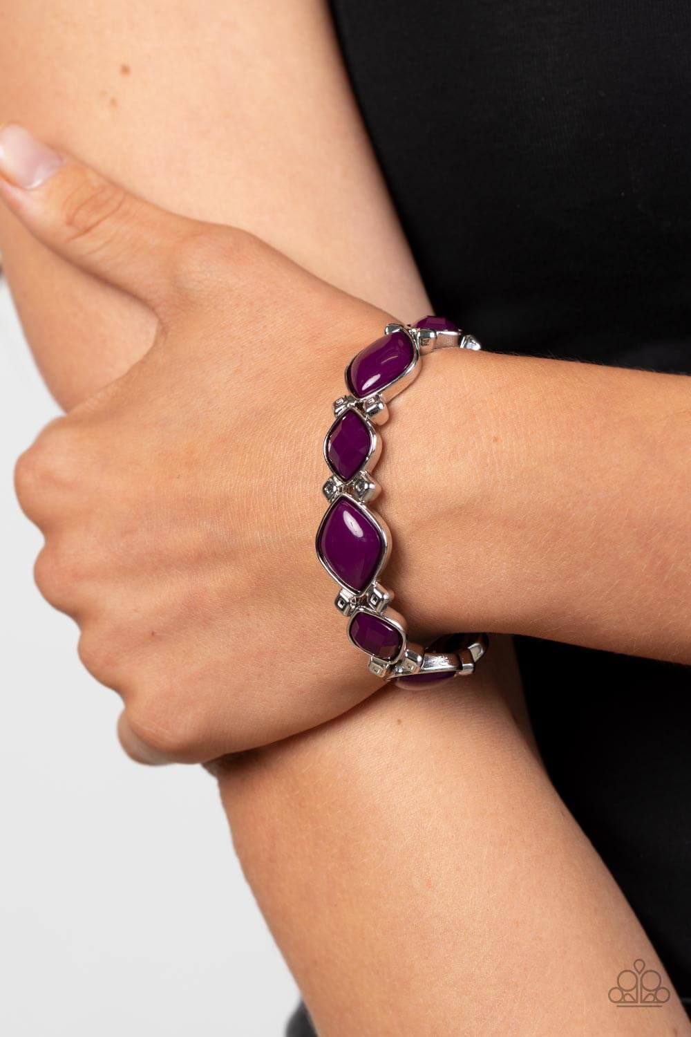 Paparazzi Accessories ❋Boldly BEAD-azzled - Purple Bracelet❋ Flat Rate Ship $4.50❋ - Image #2