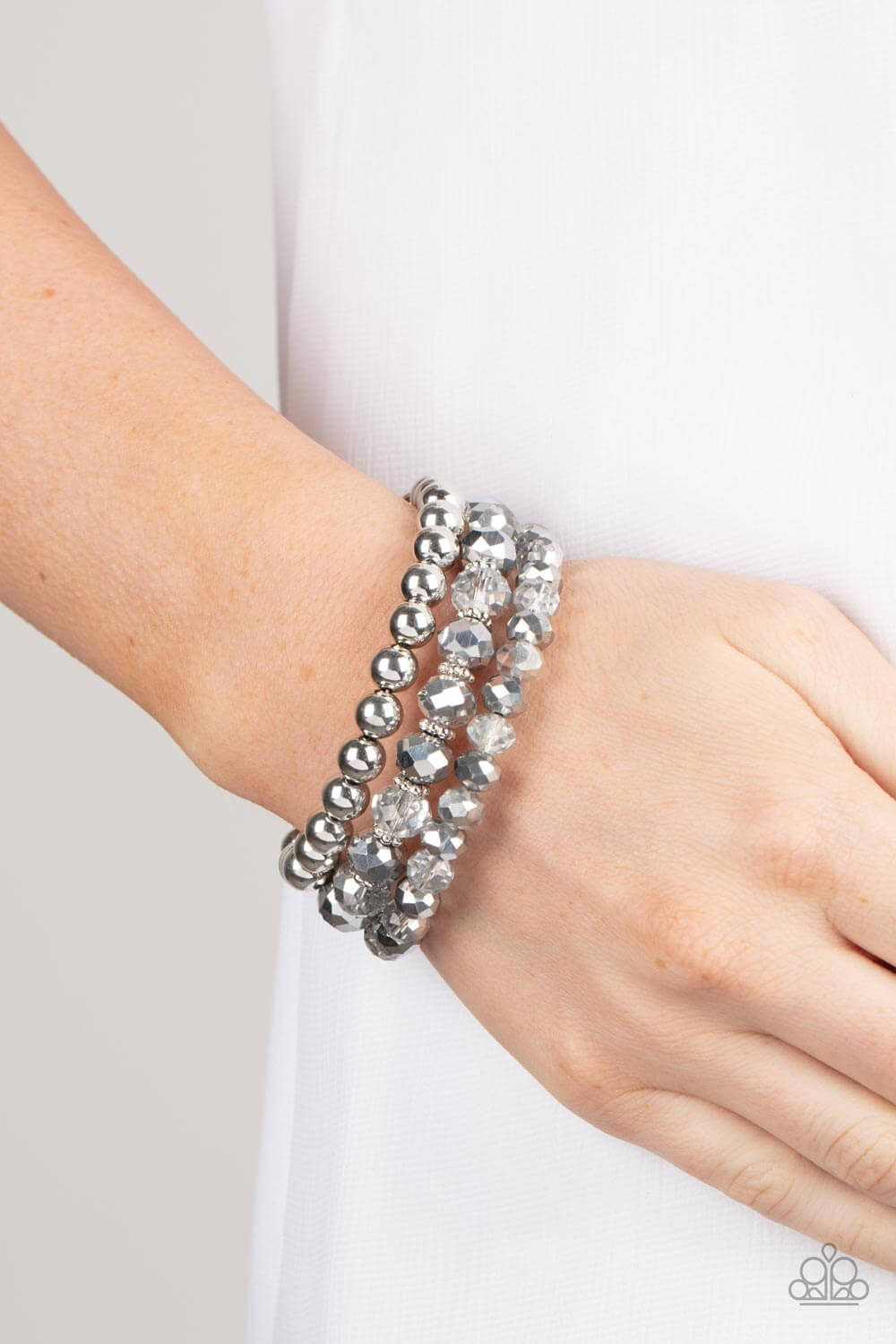 Paparazzi Accessories ❋Gimme Gimme - Silver Bracelet❋ Flat Rate Ship $4.50❋ - Image #2