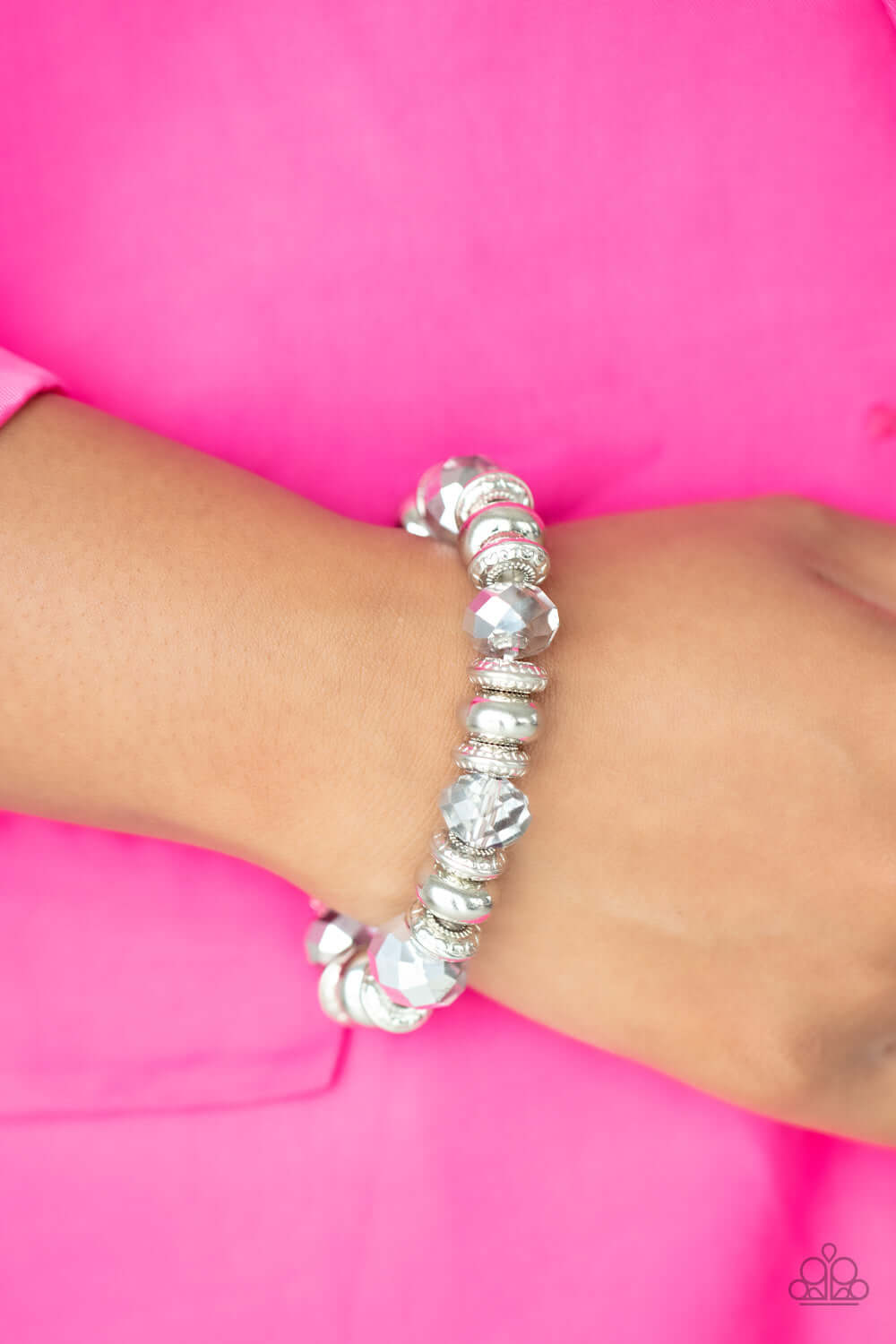 Paparazzi Accessories ❋Power Pose - Silver Bracelet❋ Flat Rate Ship $4.50❋ - Image #2