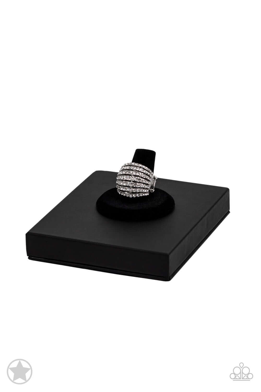 Paparazzi Accessories ✽ Blinding Brilliance - White Ring✽Flat Rate Ship $4.50✽ - Image #4