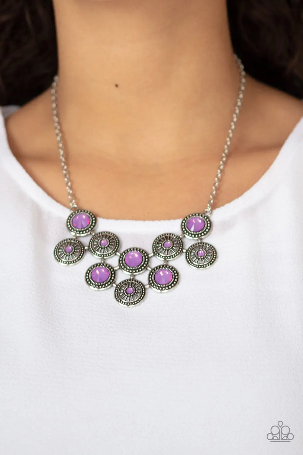 Paparazzi Accessories ✽ Whats Your Star Sign? - Purple Necklace✽Flat Rate Ship $4.50✽ - Image #2
