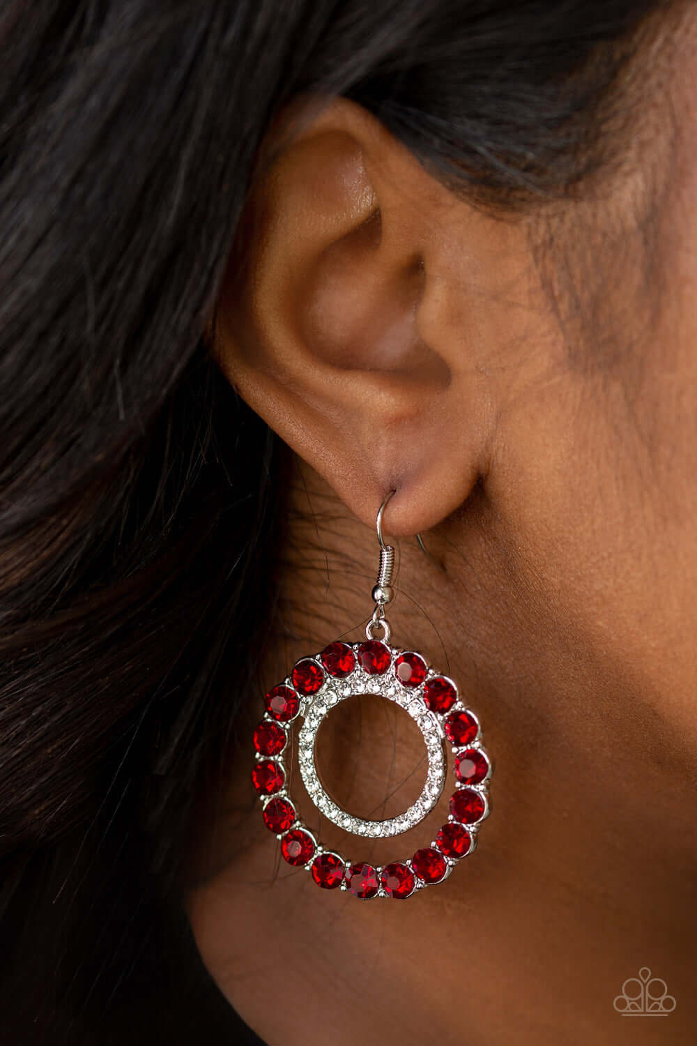 Paparazzi Accessories ✽ Spotlight Shout Out - Red Earrings✽Flat Rate Ship $4.50✽ - Image #2