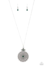 Load image into Gallery viewer, brought-to-you-by-blingflingbykat-walk-on-the-wildflower-side-green-necklace-paparazzi-accessories-