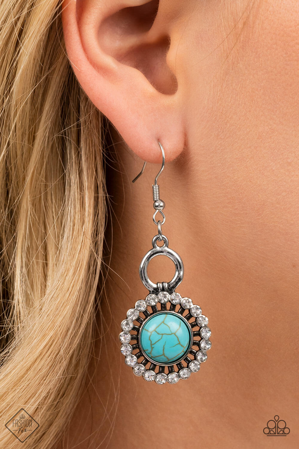 Paparazzi Accessories ❋Mojave Mogul - Blue Earrings❋ Flat Rate Ship $4.50❋ - Image #2
