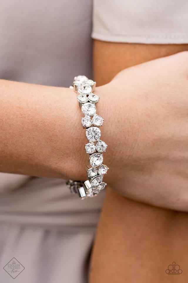 Paparazzi Accessories ❋Here Comes The Bribe - White Bracelet❋ Flat Rate Ship $4.50❋ - Image #2