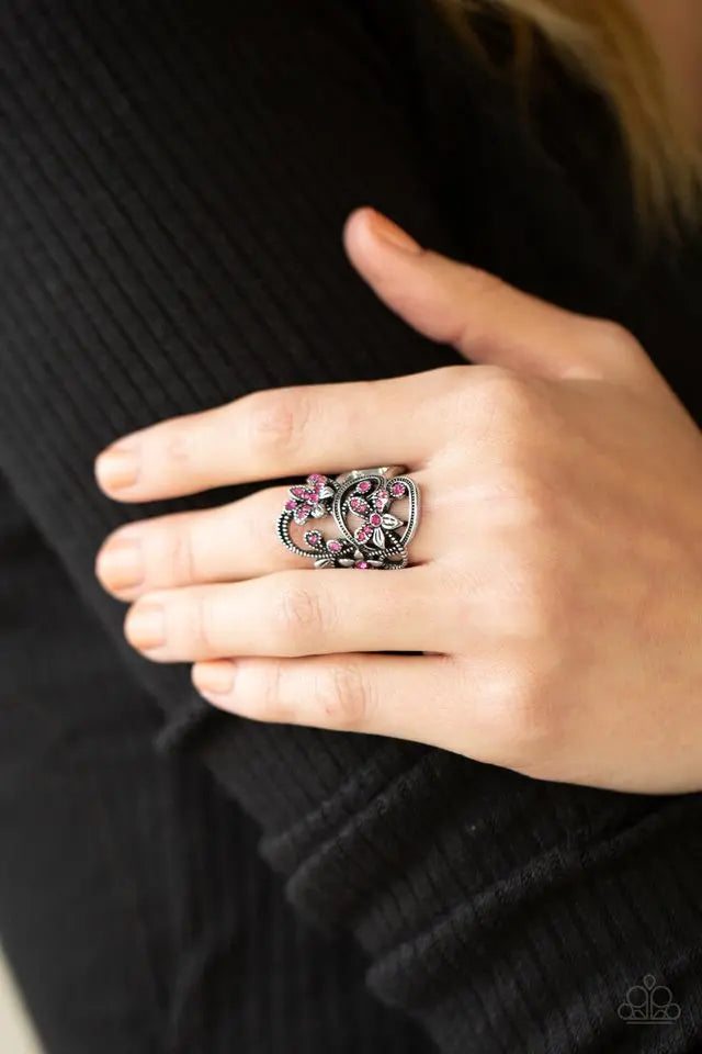 Paparazzi Accessories ❋Bouquet Toss - Pink Ring❋ Flat Rate Ship $4.50❋ - Image #2