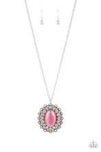 Load image into Gallery viewer, brought-to-you-by-blingflingbykat-oh-my-medallion-pink-necklace-paparazzi-accessories-