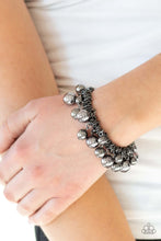 Load image into Gallery viewer, Paparazzi Accessories ✽ Ballroom Baller - Black Bracelet✽Flat Rate Ship $4.50✽ - Image #2