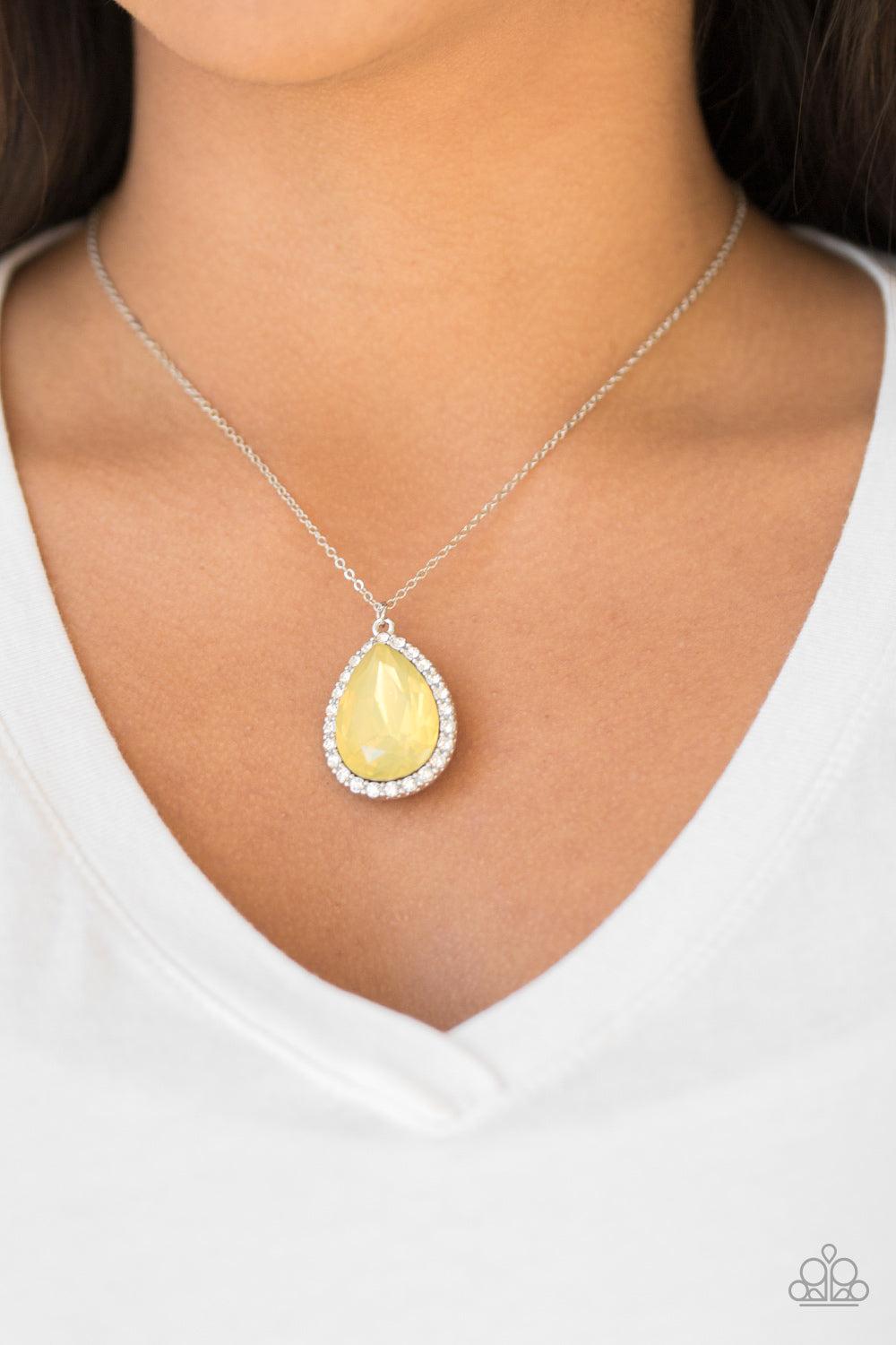 Paparazzi Accessories ✽ Come Of AGELESS - Yellow Necklace✽Flat Rate Ship $4.50✽ - Image #2