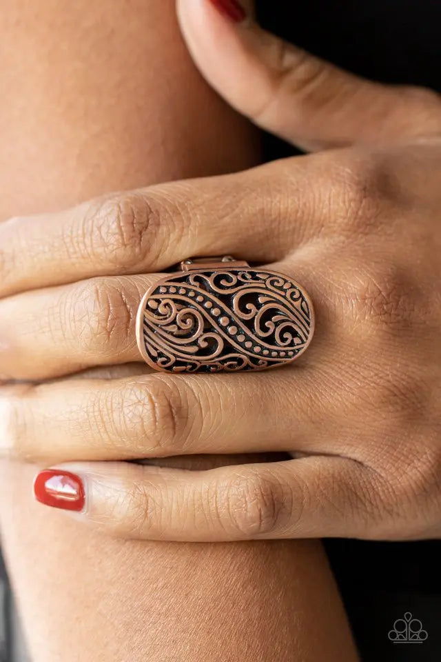 Paparazzi Accessories ❋Pier Paradise - Copper Ring❋ Flat Rate Ship $4.50❋ - Image #2