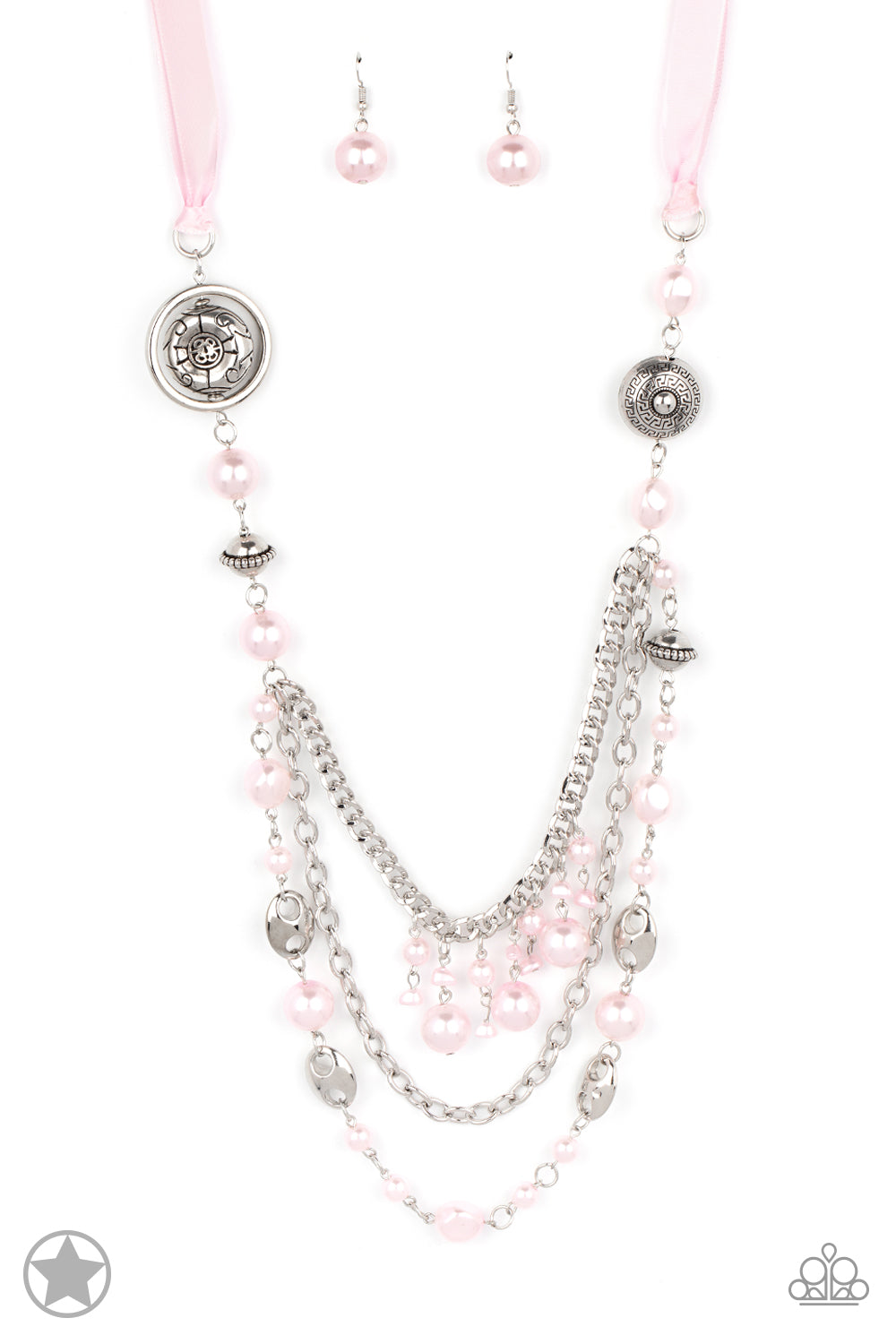 brought✽to✽you✽by✽blingflingbykat✽pink-ribbon-and-pearls-blockbuster-necklace✽paparazzi-accessories