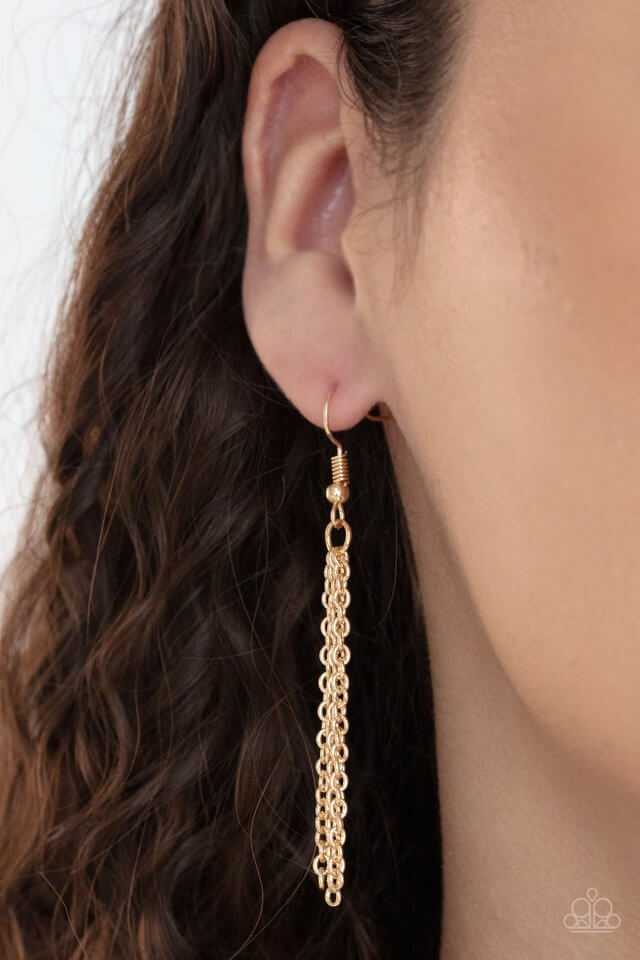 Paparazzi Accessories ❋Ice Age Intensity - Gold Necklace❋ Flat Rate Ship $4.50❋ - Image #3