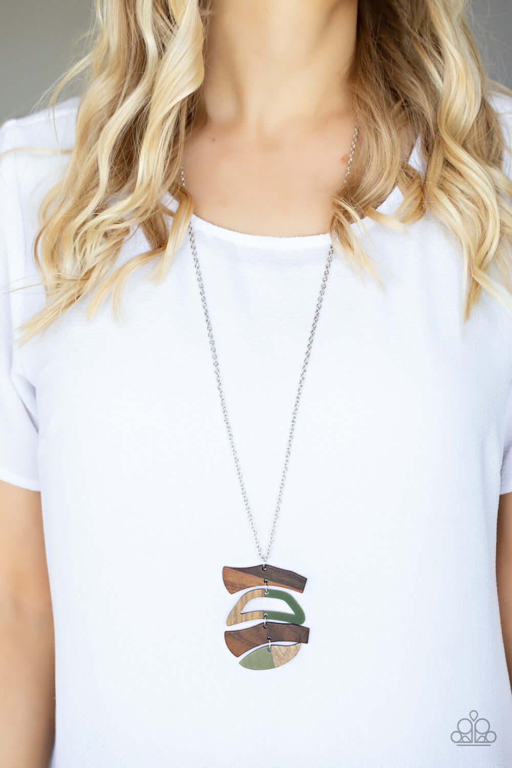 Paparazzi Accessories ❋A WOODWORK In Progress - Green Necklace❋ Flat Rate Ship $4.50❋ - Image #2