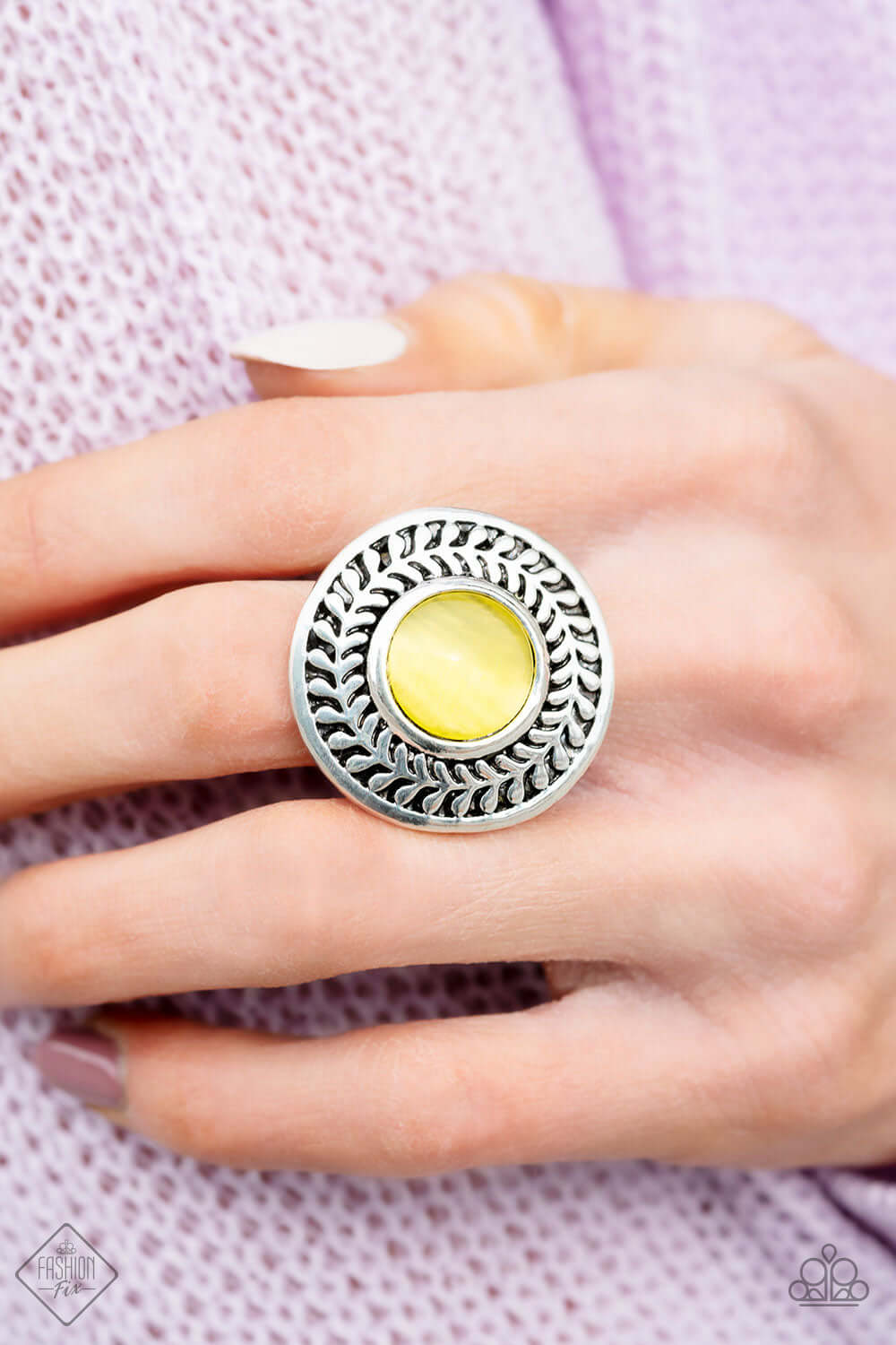 Paparazzi Accessories ✽ Garden Garland - Yellow Ring✽Flat Rate Ship $4.50✽ - Image #2