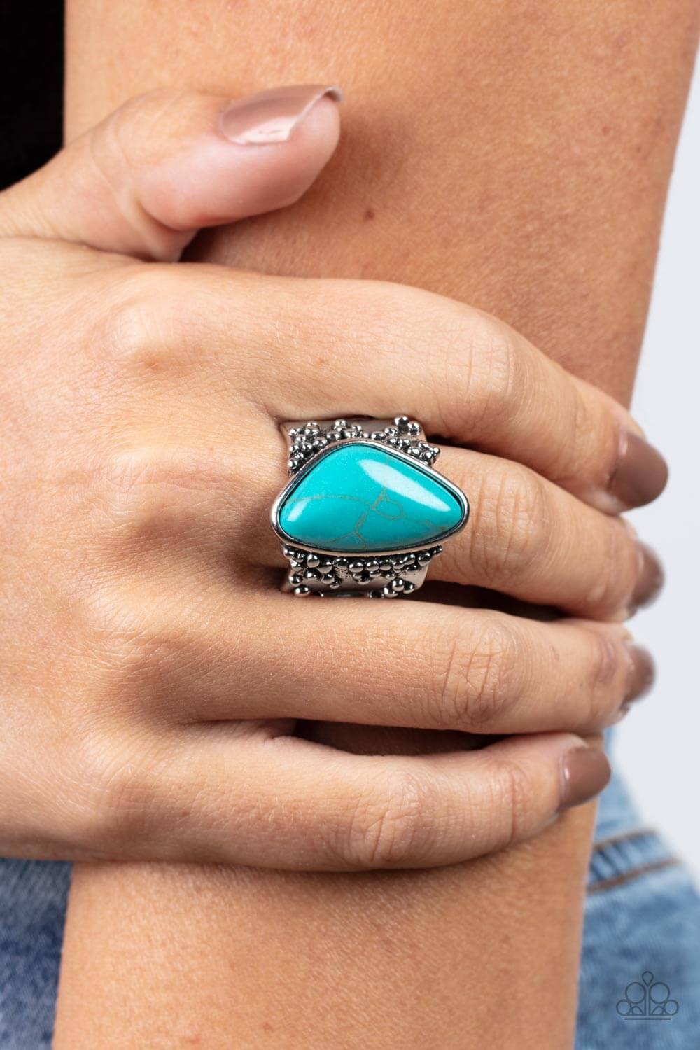 Paparazzi Accessories ❋Soul Trek - Blue Ring❋ Flat Rate Ship $4.50❋ - Image #2