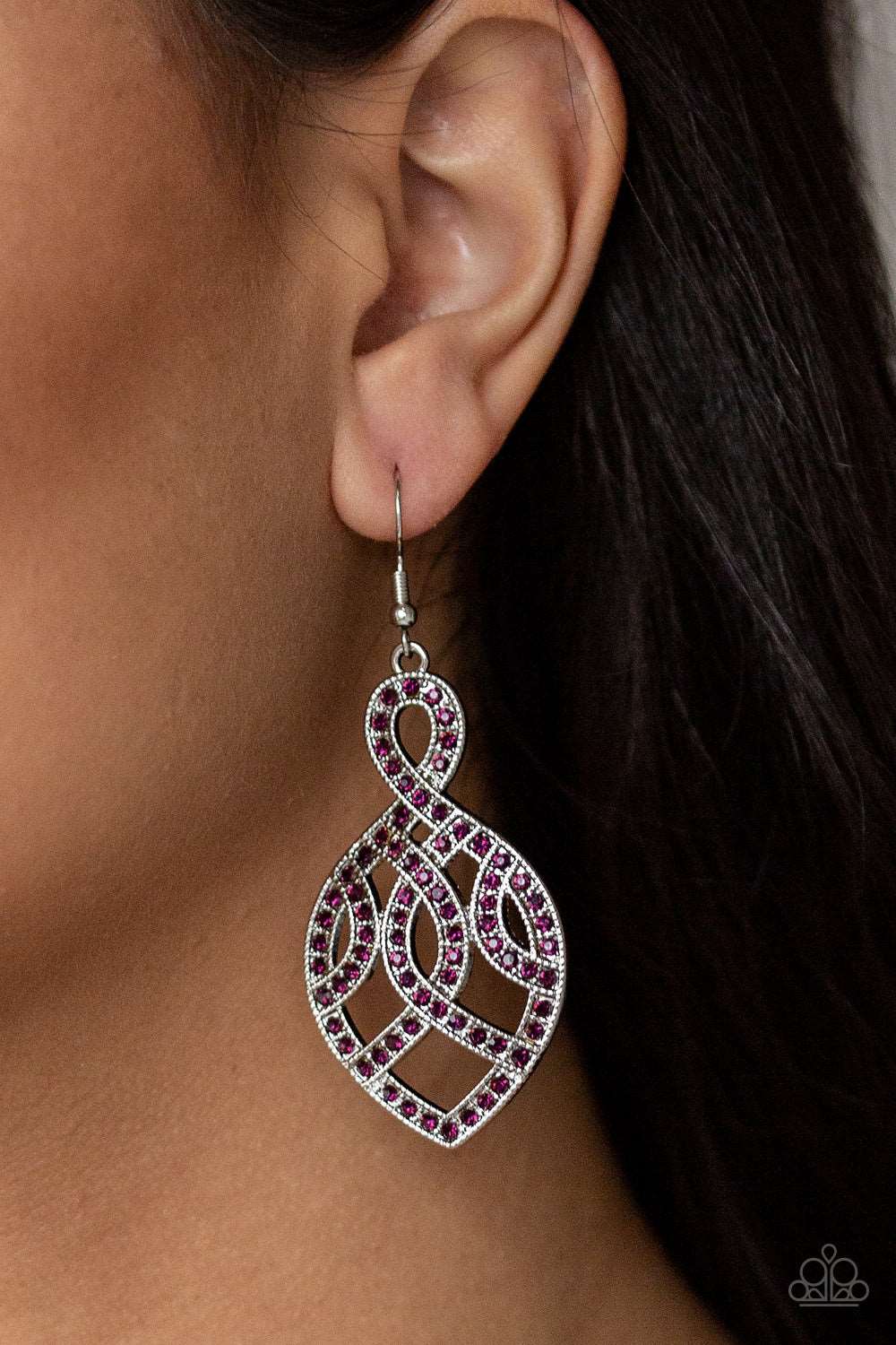 Paparazzi Accessories ✽ A Grand Statement - Purple Earrings✽Flat Rate Ship $4.50✽