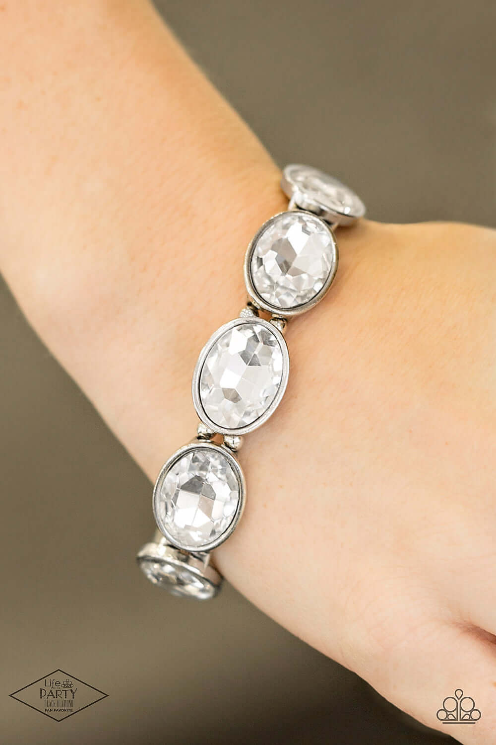 Paparazzi Accessories ❋DIVA In Disguise - White Bracelet❋ Flat Rate Ship $4.50❋ - Image #2
