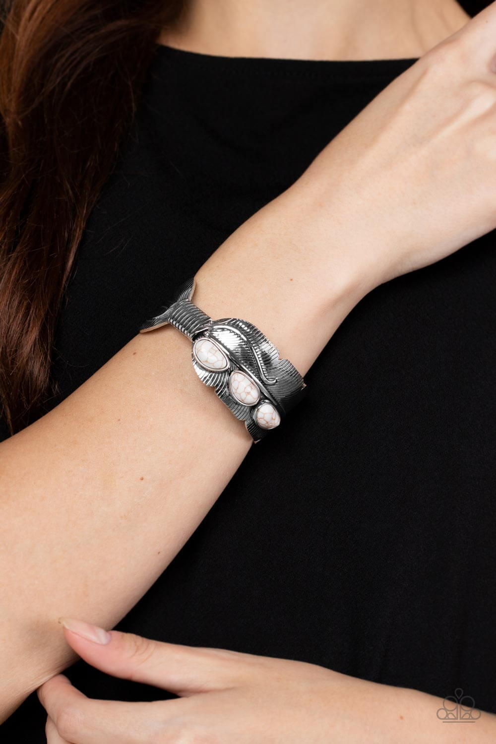 Paparazzi Accessories ❋River Bend Relic - White Bracelet❋ Flat Rate Ship $4.50❋