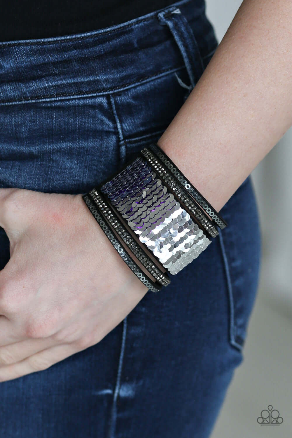 Paparazzi Accessories ✽ Heads Or MERMAID Tails - Purple Bracelet✽Flat Rate Ship $4.50✽ - Image #4