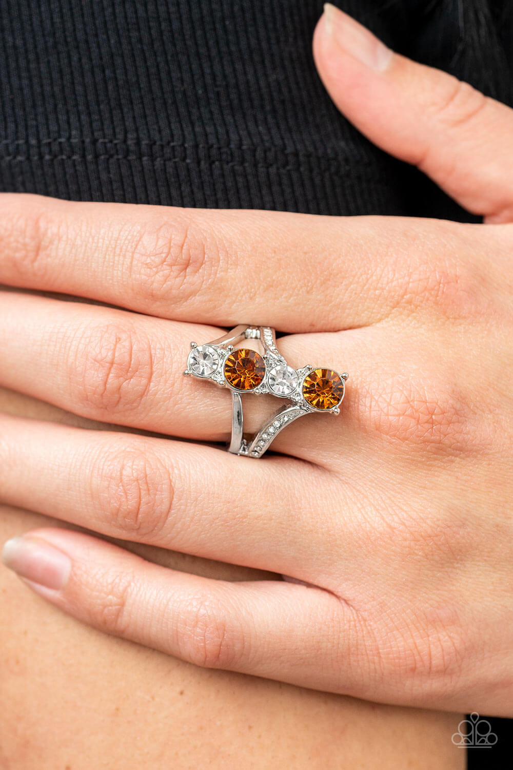 Paparazzi Accessories ❋Duplicating Dazzle - Brown Ring❋ Flat Rate Ship $4.50❋ - Image #2