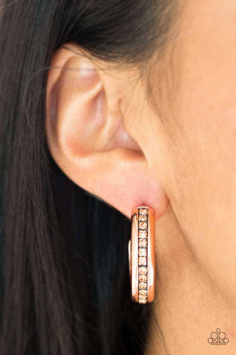Paparazzi Accessories ✽ 5th Avenue Fashionista - Copper Earrings✽Flat Rate Ship $4.50✽