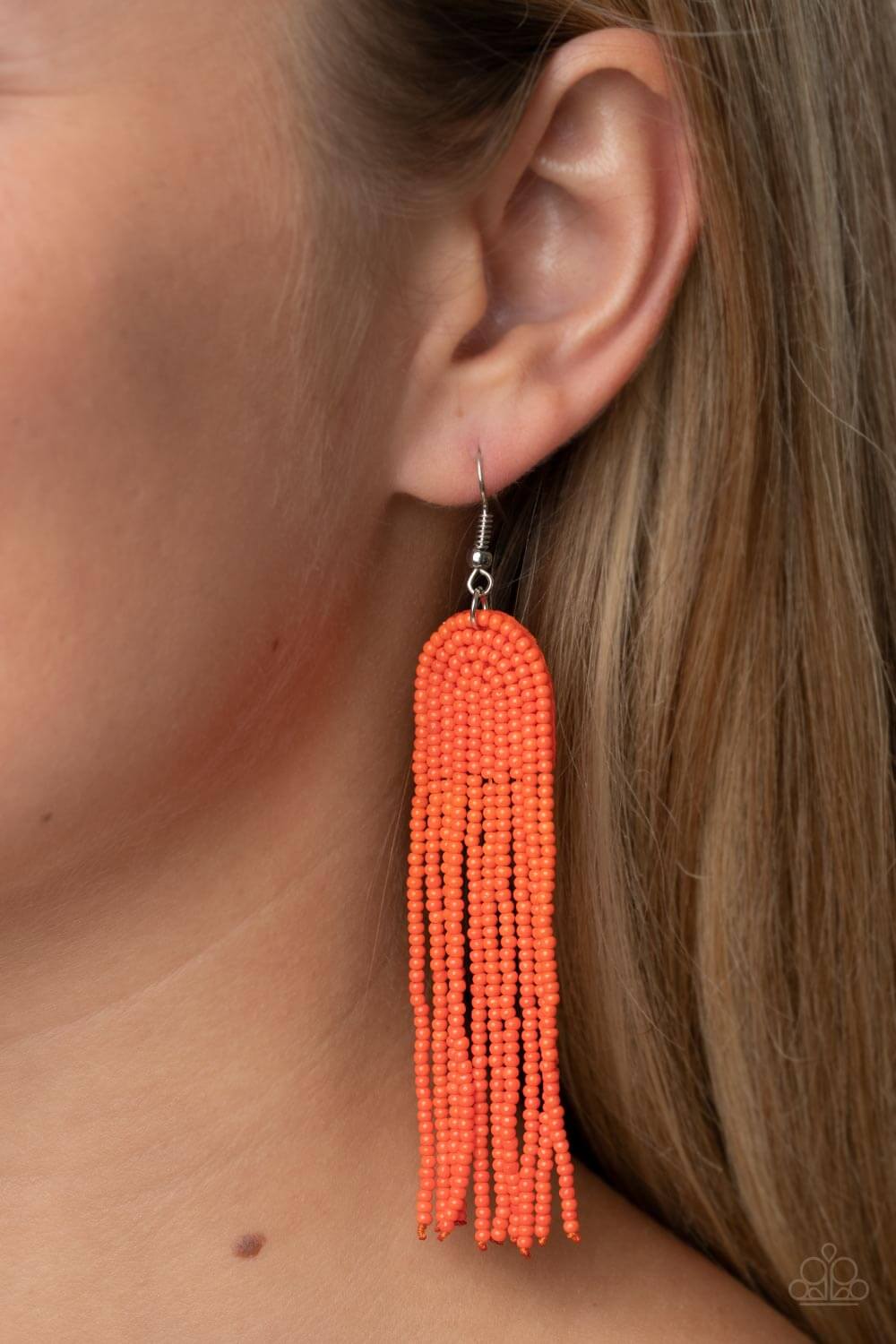 Paparazzi Accessories ❋Right as RAINBOW - Orange Earrings❋ Flat Rate Ship $4.50❋ - Image #2