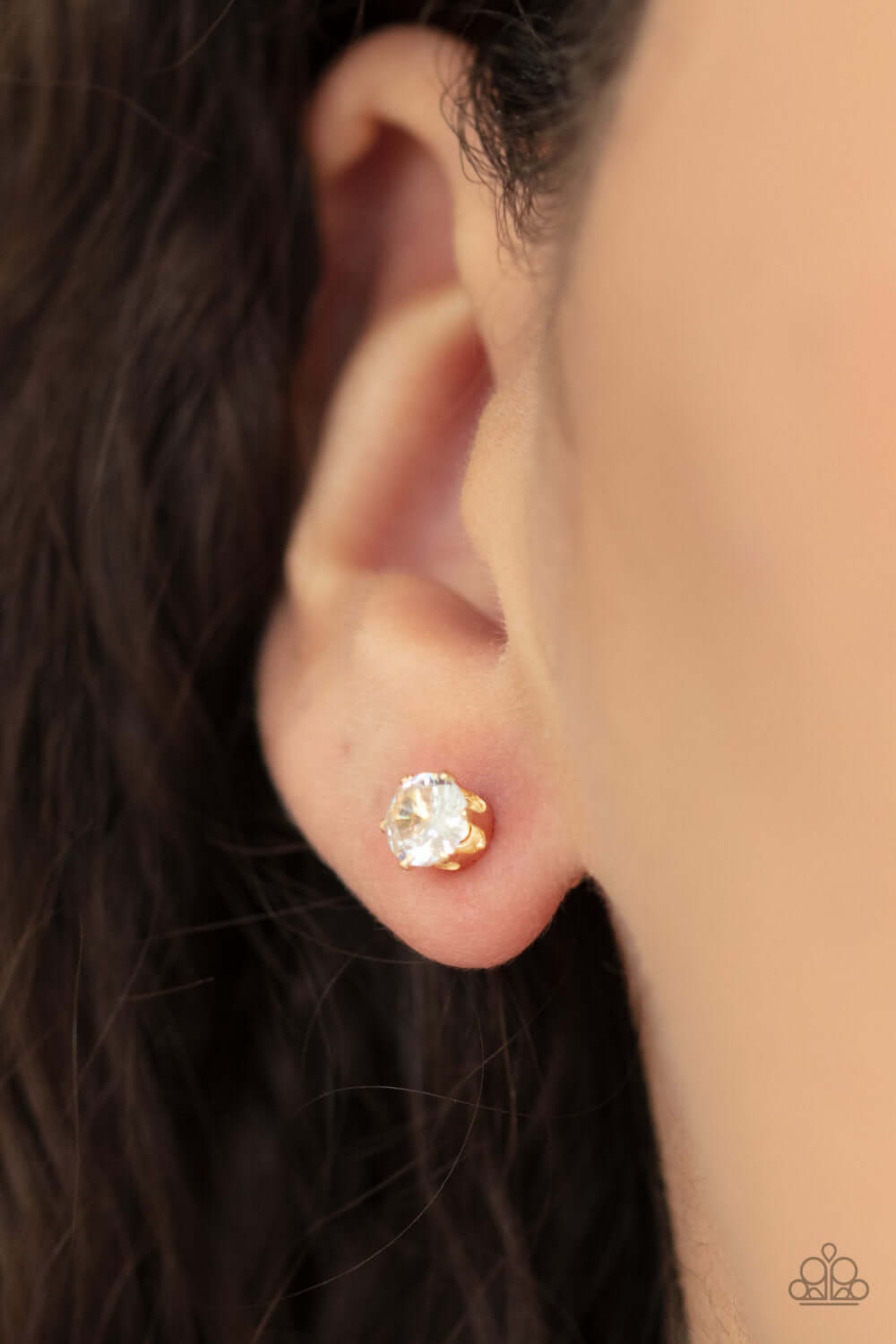 Paparazzi Accessories ✽ Delicately Dainty - Gold Post Earrings✽Flat Rate Ship $4.50✽ - Image #2