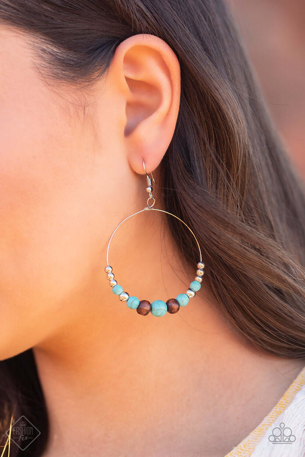 Paparazzi Accessories ✽ Serenely Southwestern - Blue Earrings ✽ Flat Rate Ship $4.50✽ - Image #2