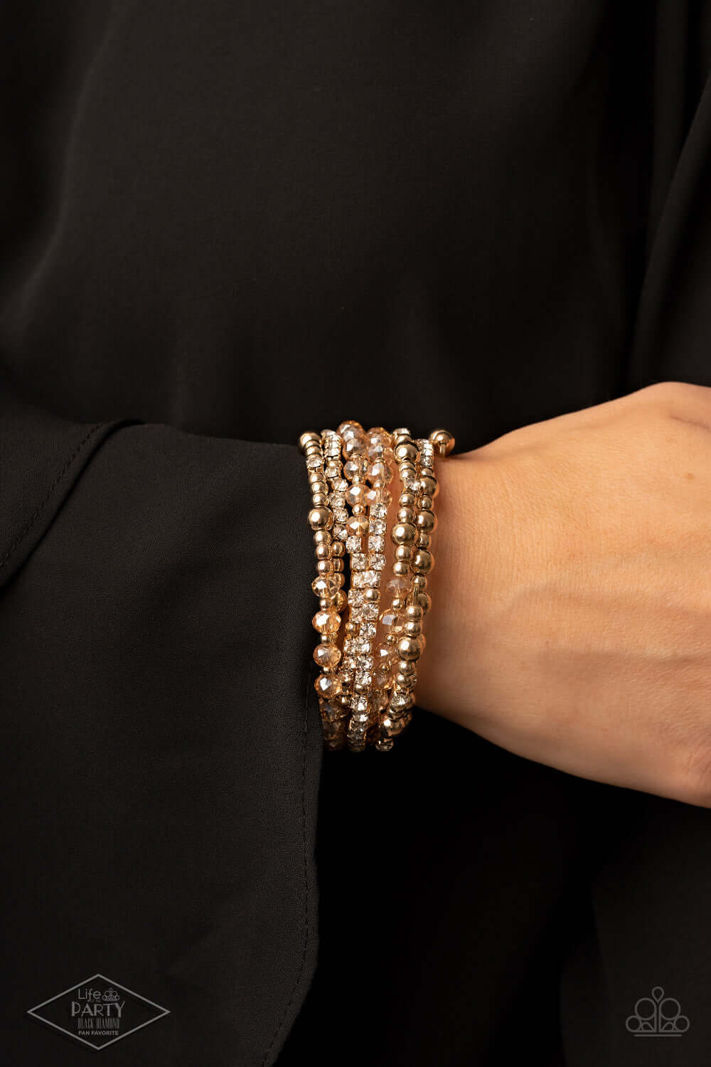 Paparazzi Accessories ❋ICE Knowing You - Gold Bracelet❋ Flat Rate Ship $4.50❋ - Image #2