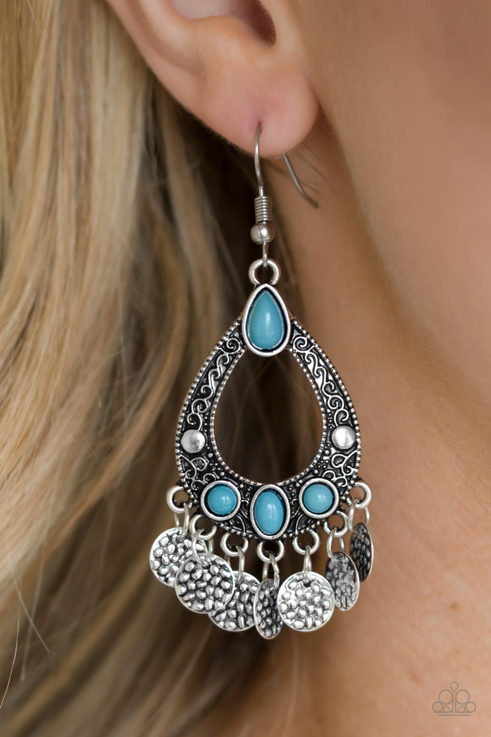 Paparazzi Accessories ✽ Island Escapade - Blue Earrings✽Flat Rate Ship $4.50✽
