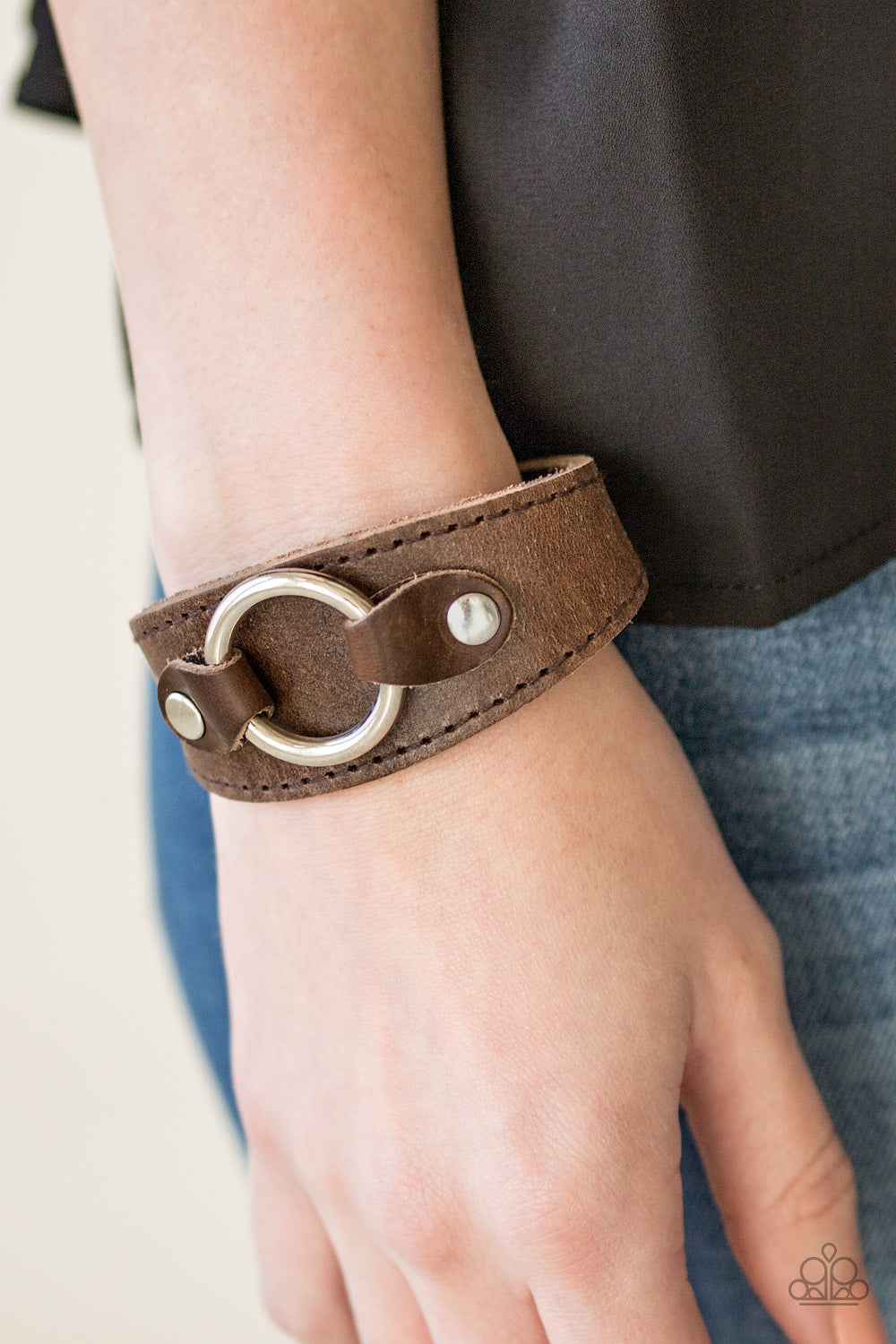 Paparazzi Accessories ✽ Western Wrangler - Brown Bracelet✽Flat Rate Ship $4.50✽