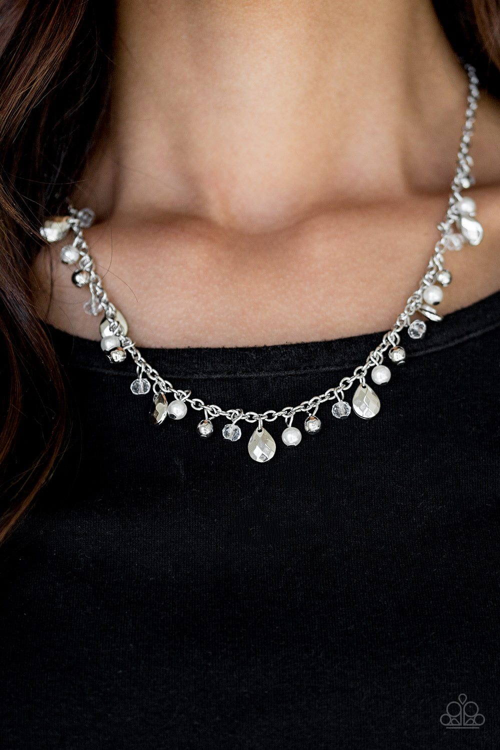 Paparazzi Accessories ✽ Spring Sophistication - White Necklace✽Flat Rate Ship $4.50✽