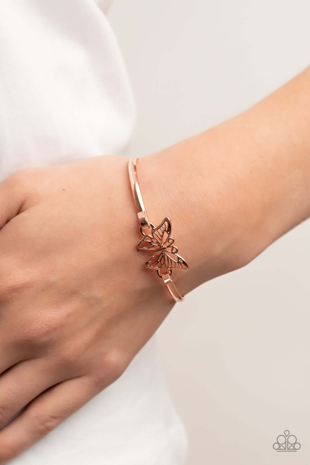 Paparazzi Accessories ❋Did I FLUTTER? - Copper Bracelet❋ Flat Rate Ship $4.50❋ - Image #2