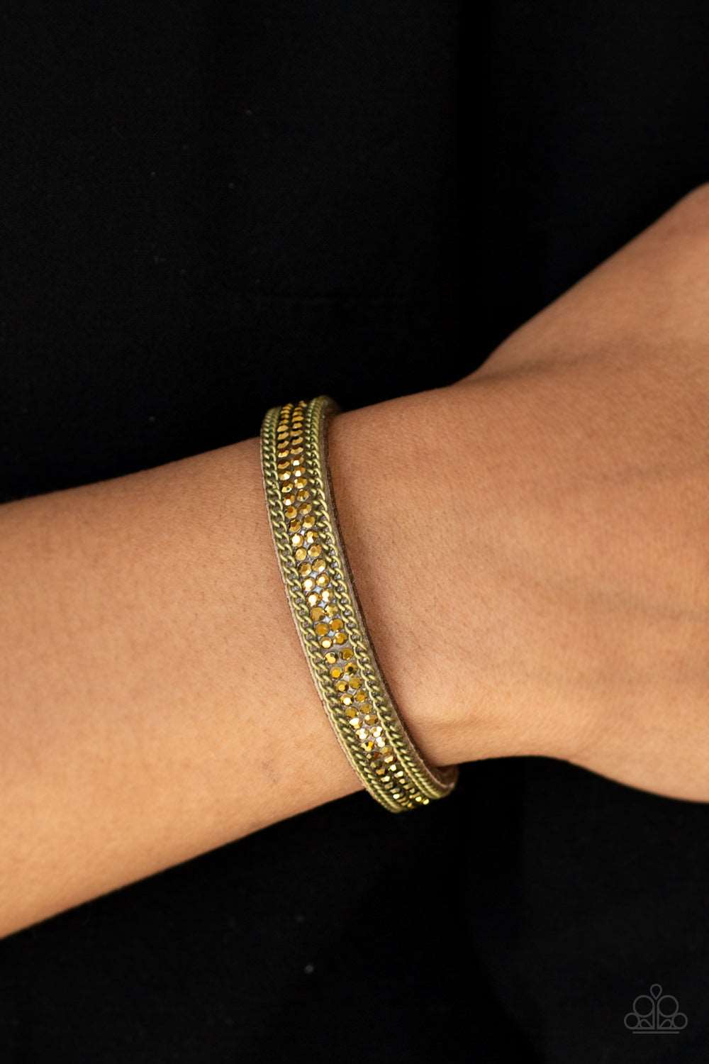 Paparazzi Accessories ✽ Babe Bling - Brass Bracelet✽Flat Rate Ship $4.50✽