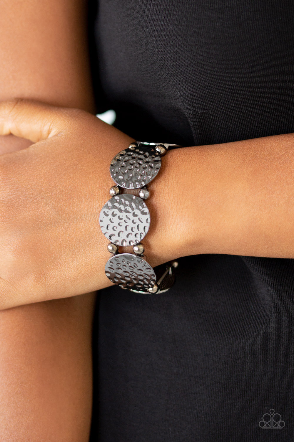 Paparazzi Accessories ✽ GLISTEN and Learn - Black Bracelet✽Flat Rate Ship $4.50✽
