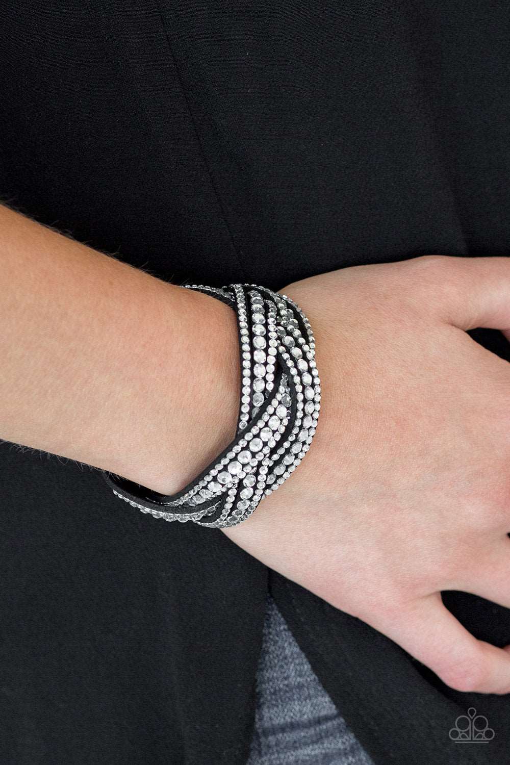 Paparazzi Accessories ✽ Bring On The Bling - Black Bracelet✽Flat Rate Ship $4.50✽