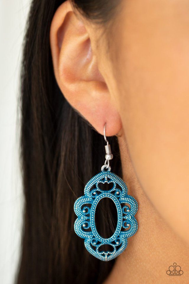 Paparazzi Accessories ❋Mantras and Mandalas - Blue Earrings❋ Flat Rate Ship $4.50❋