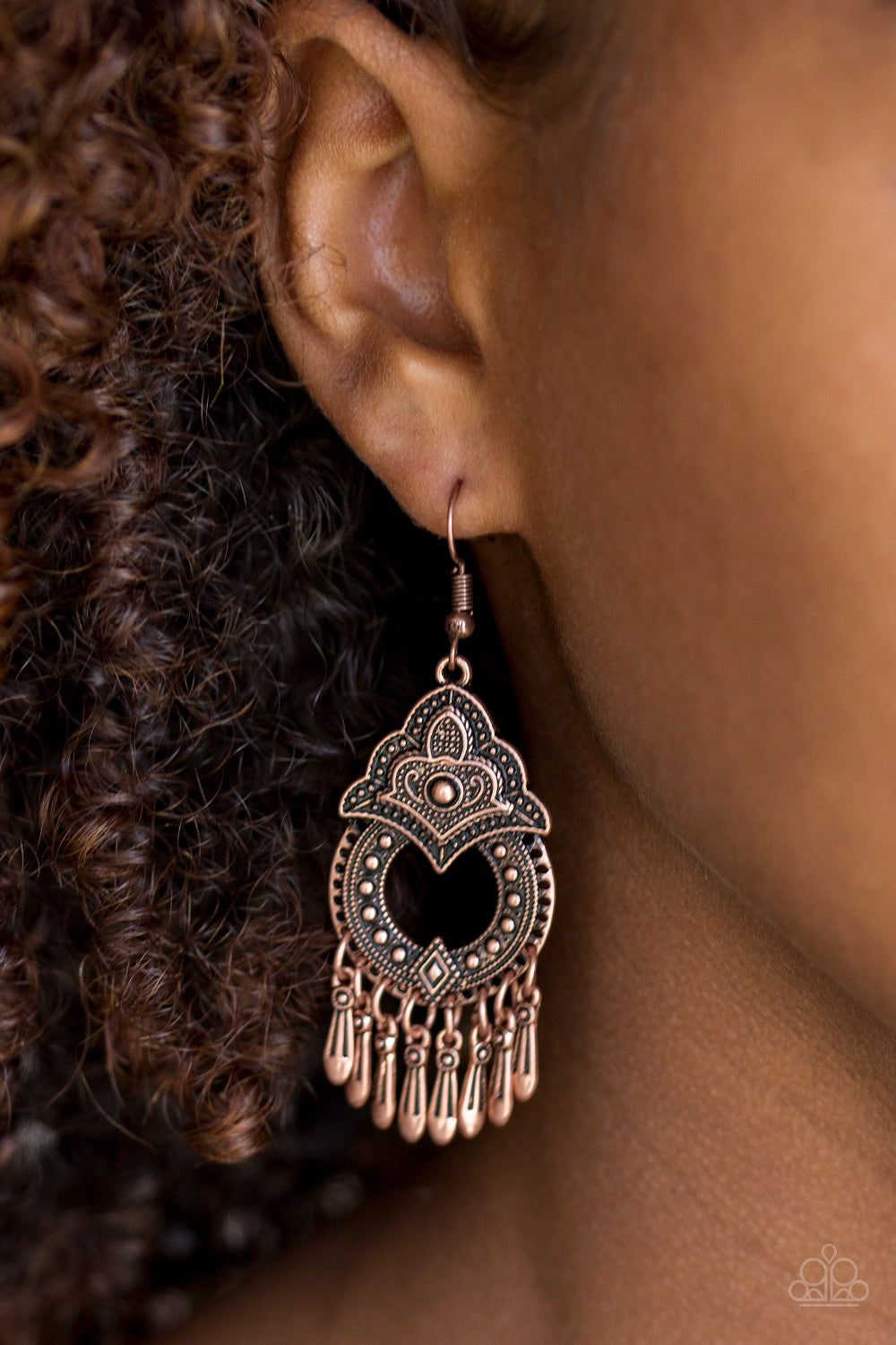 Paparazzi Accessories ✽ New Delhi Native - Copper Earrings✽Flat Rate Ship $4.50✽