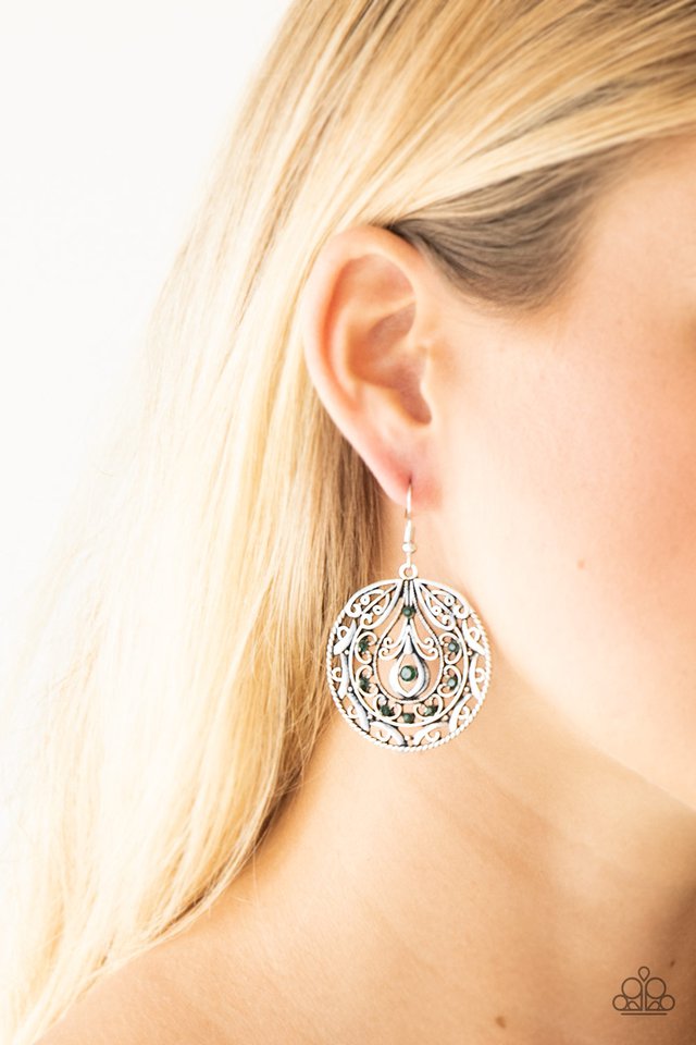 Paparazzi Accessories ✽ Choose To Sparkle - Green Earrings ✽ Flat Rate Ship $4.50 ✽