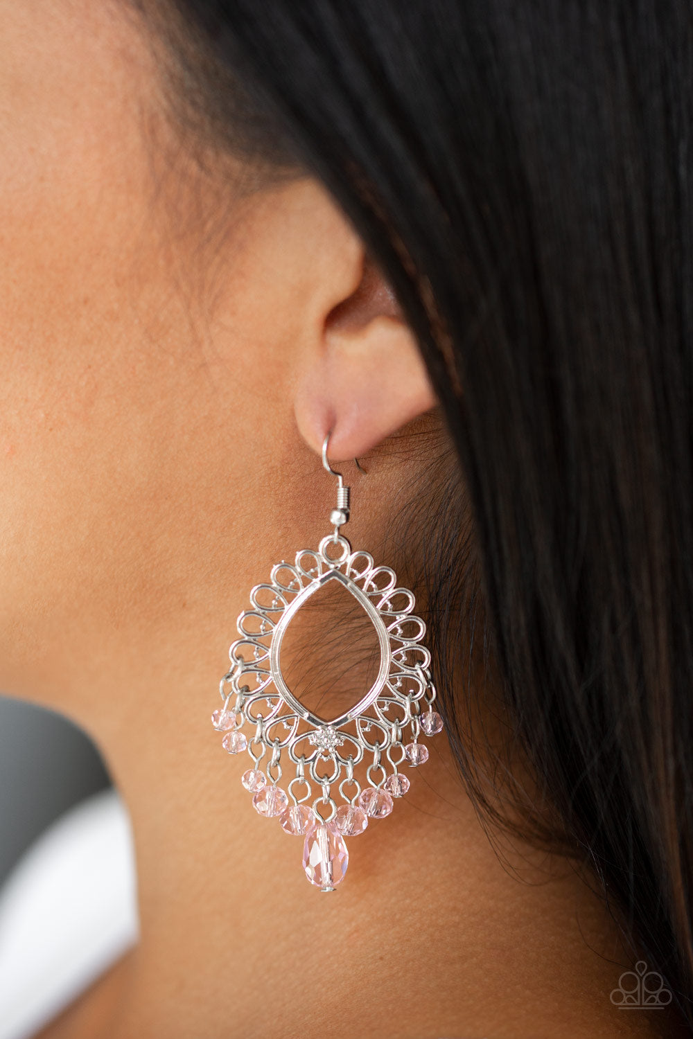 Paparazzi Accessories ✽ Just Say NOIR - Pink Earrings✽Flat Rate Ship $4.50✽