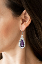 Load image into Gallery viewer, Paparazzi Accessories ✽ Superstar Stardom - Purple Earrings✽Flat Rate Ship $4.50✽
