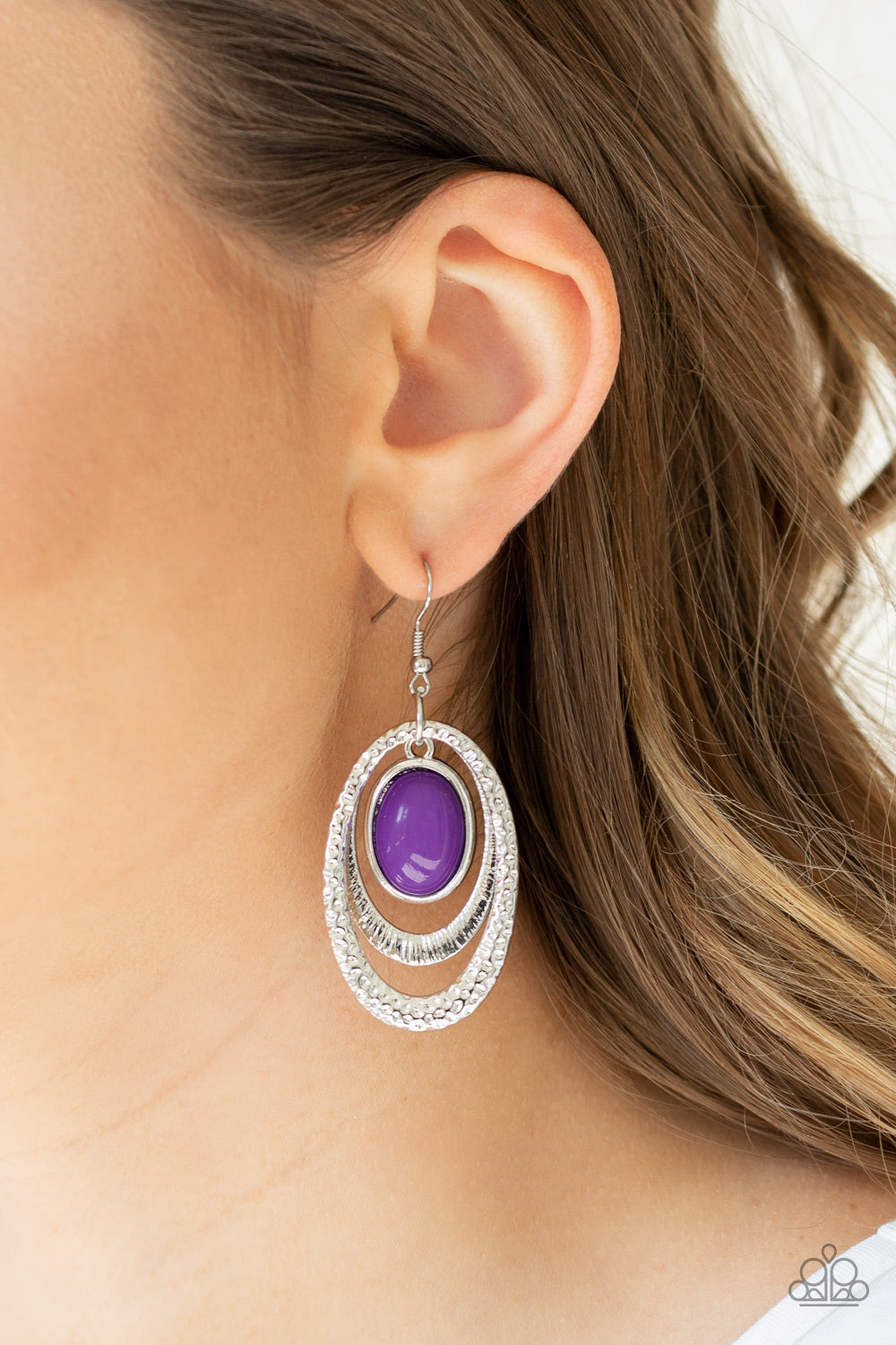 Paparazzi Accessories ✽ Seaside Spinster - Purple Earrings✽Flat Rate Ship $4.50✽