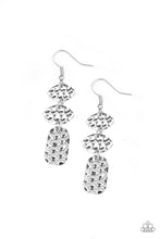 Load image into Gallery viewer, brought-to-you-by-blingflingbykat-nine-to-hive-silver-earrings-paparazzi-accessories-