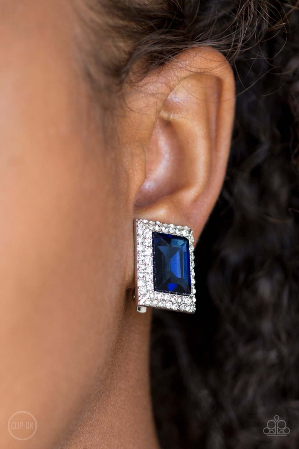Paparazzi Accessories ✽Crowned Couture- - Blue Clip-On✽ Flat Rate Ship $4.50✽