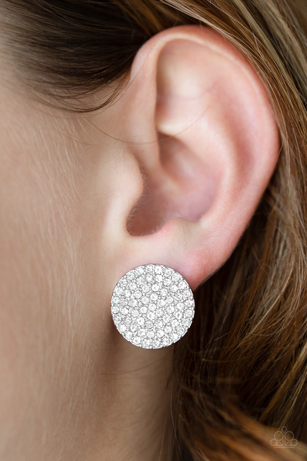Paparazzi Accessories ✽ Radiant Ripples - White Post Earrings✽Flat Rate Ship $4.50✽