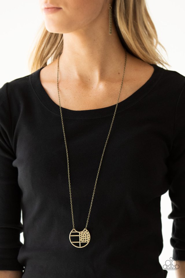 Paparazzi Accessories ❋Abstract Aztec - Brass Necklace❋ Flat Rate Ship $4.50❋